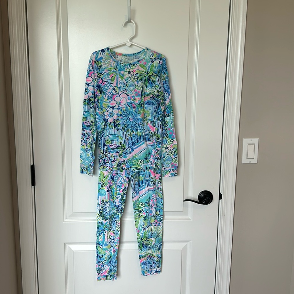 Lilly Pulitzer Girls Sammy Pajamas (Snug Fit) Multi Lillys House 14